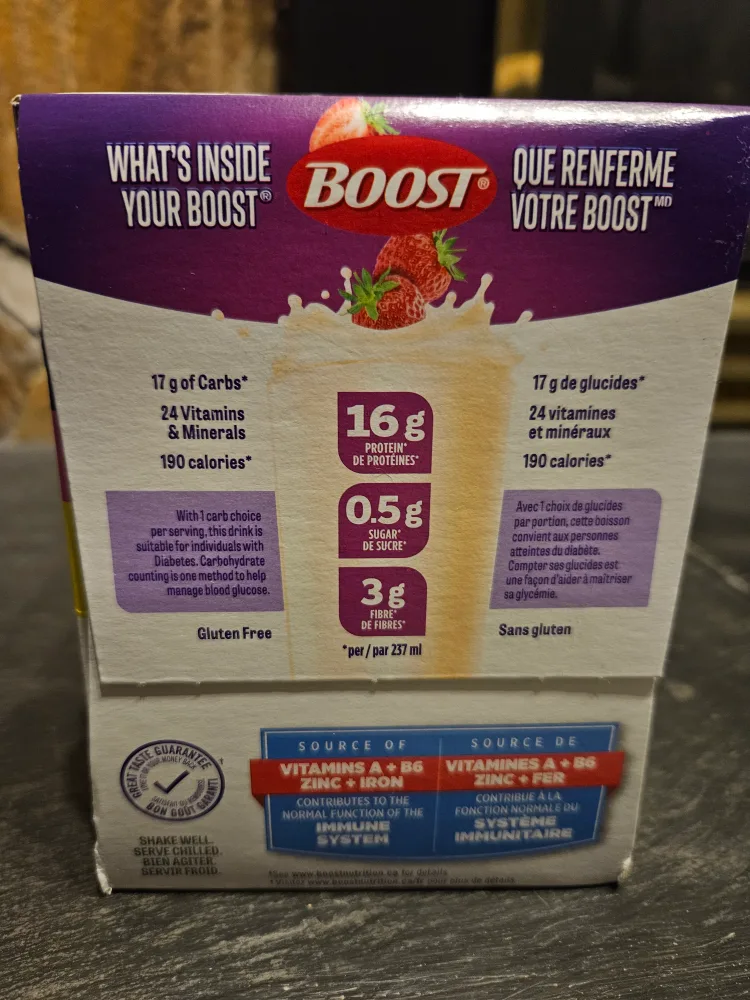 Nestlé Boost Carb Smart Glucides Strawberry 6-pack 🏈 image indicator(3)