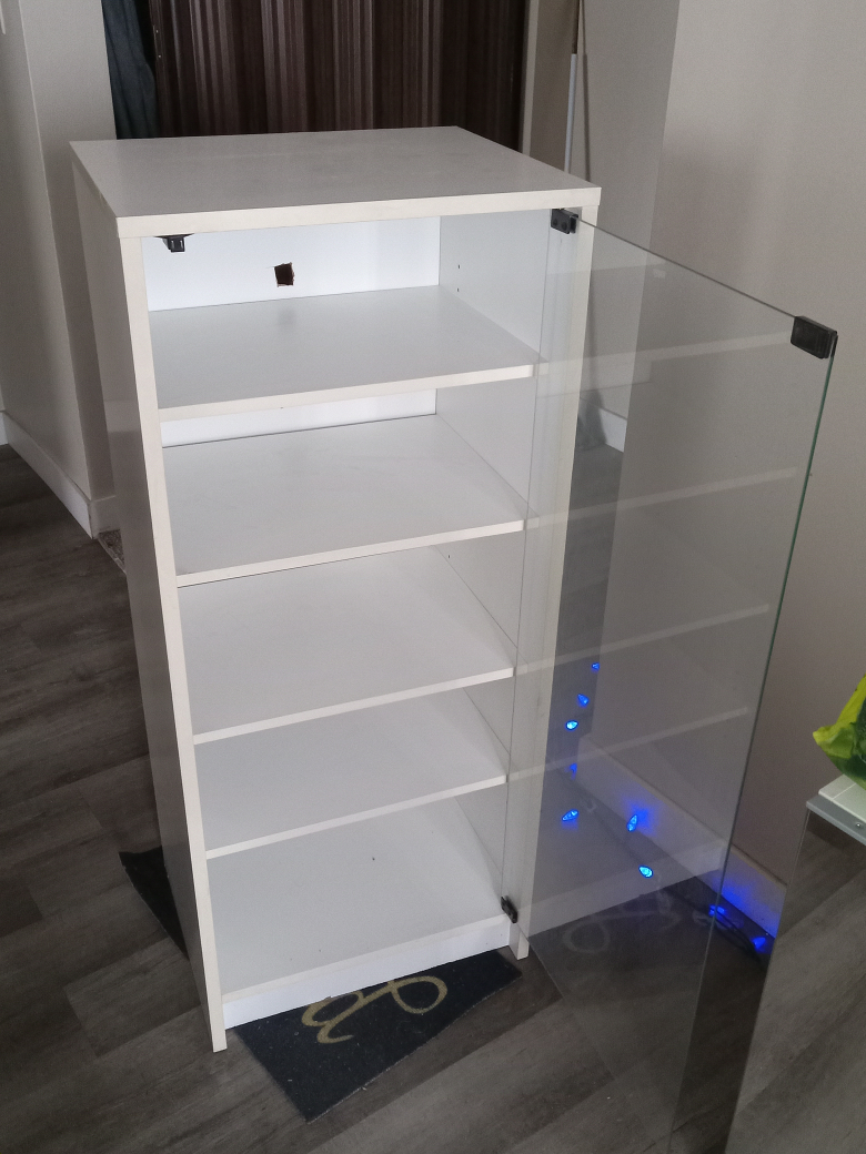 White Display Cabinet with Glass Door - photo 3