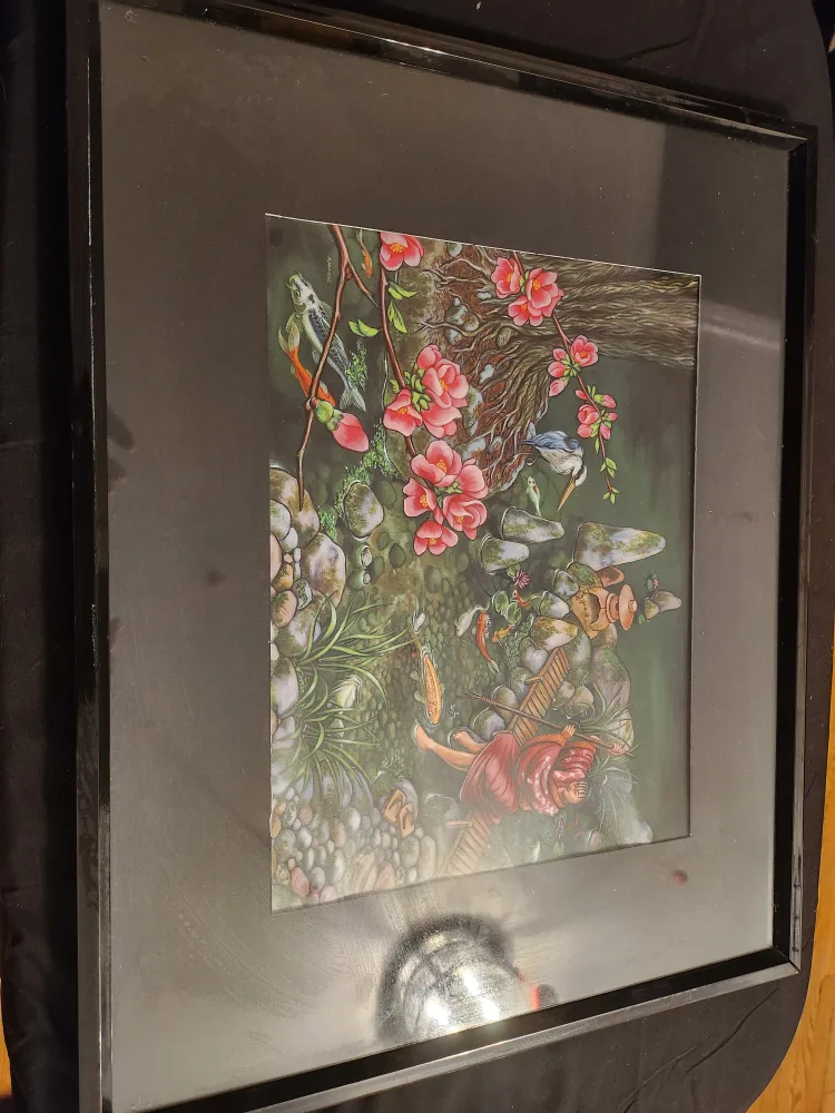 Framed Art Prints - Koi Pond