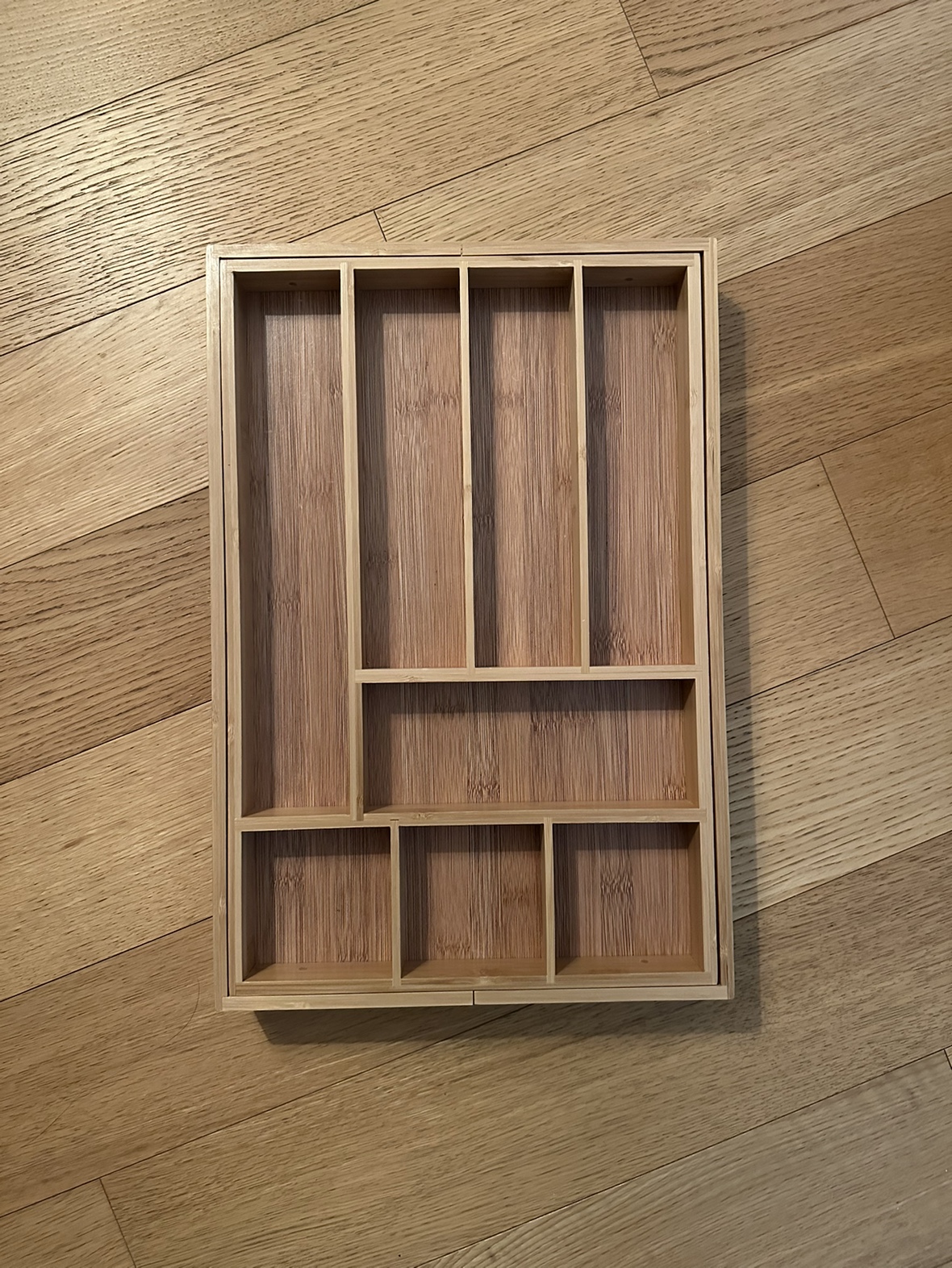 Bamboo drawer organizer