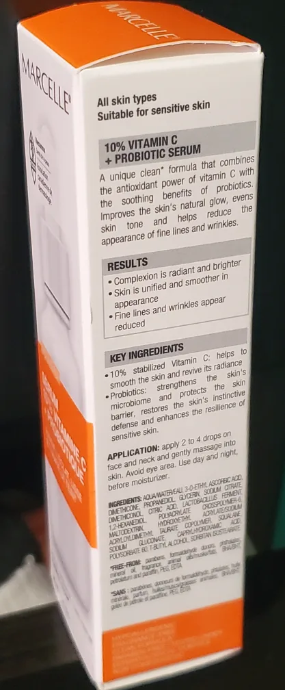 Marcelle 10% Vitamin C + Probiotic Serum - New image indicator(2)
