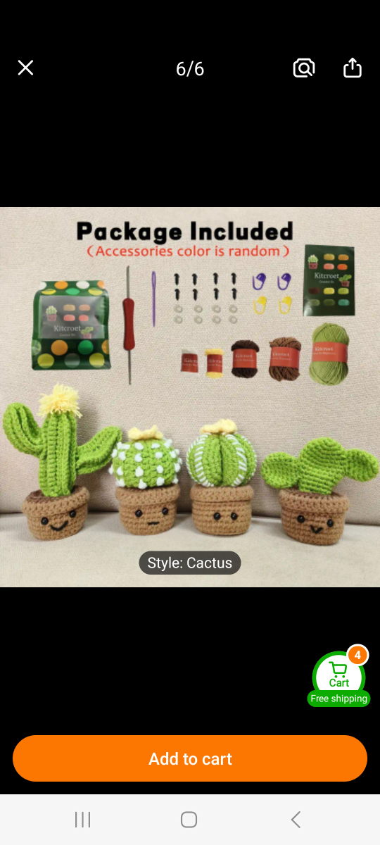 DIY Crochet Cactus Kit