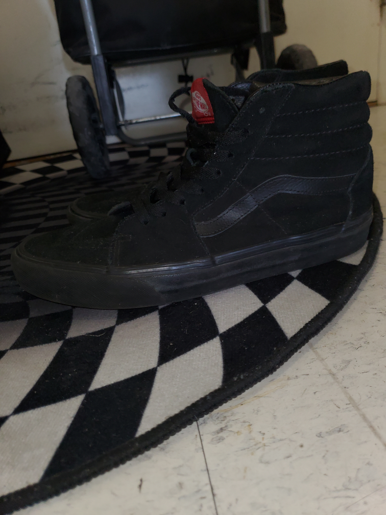 Vans Sk8-Hi Black Suede High-Top Sneakers - Men's 8.5 - photo 3
