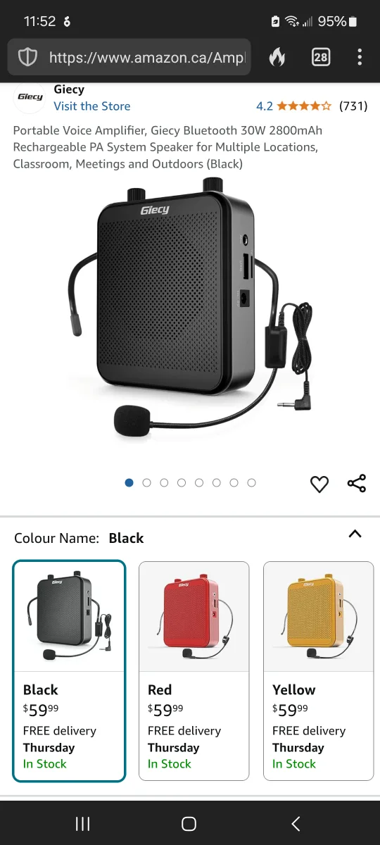 Giecy G300 Portable Voice Amplifier image indicator(5)