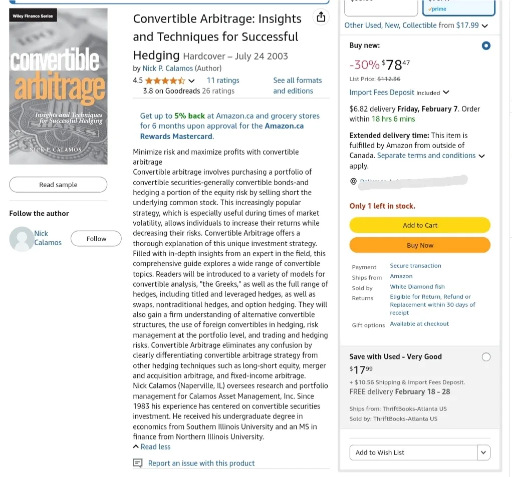 Convertible Arbitrage - Wiley Finance Series textbook image indicator(3)