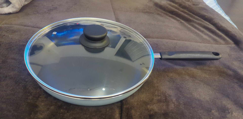 Light Blue Frying Pan with lid - photo 4