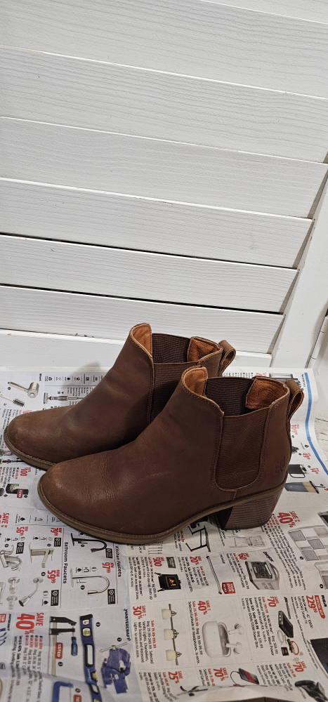 Sofft StyleMoodie Daisy2 Brown Leather Ankle Boots - Size 7.5