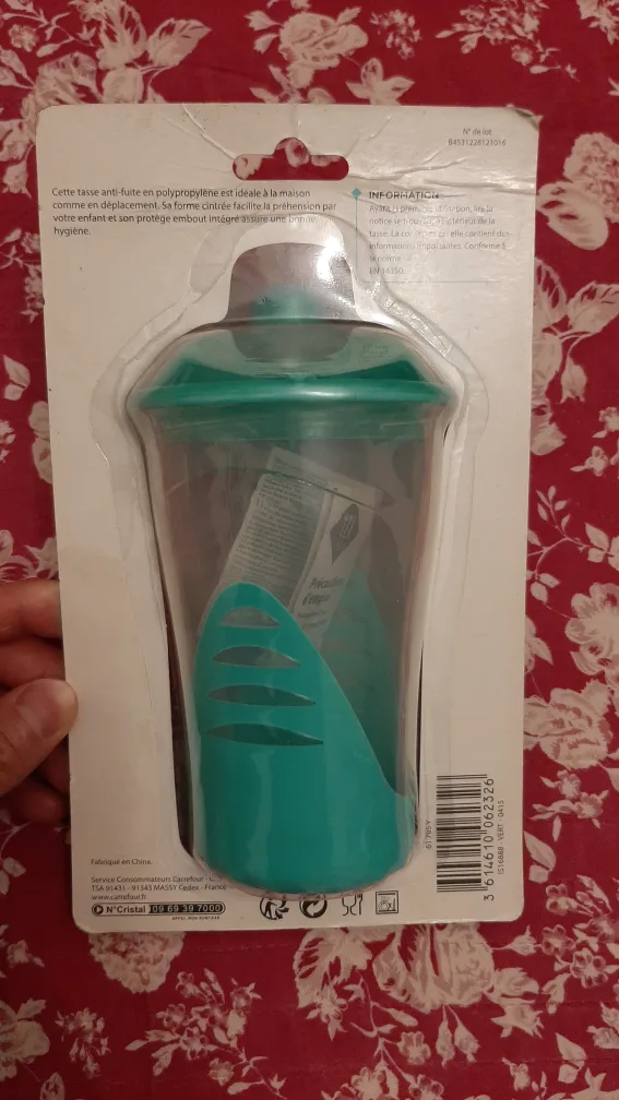TEX baby Spill-Proof Cup - Teal 12+ Months image indicator(2)