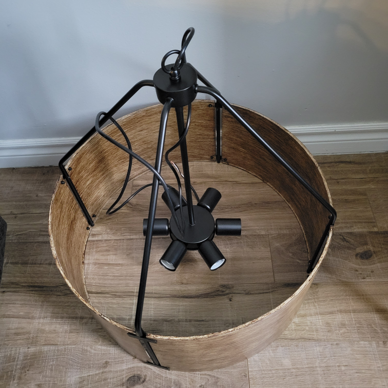 Modern Farmhouse Drum Chandelier - photo 2