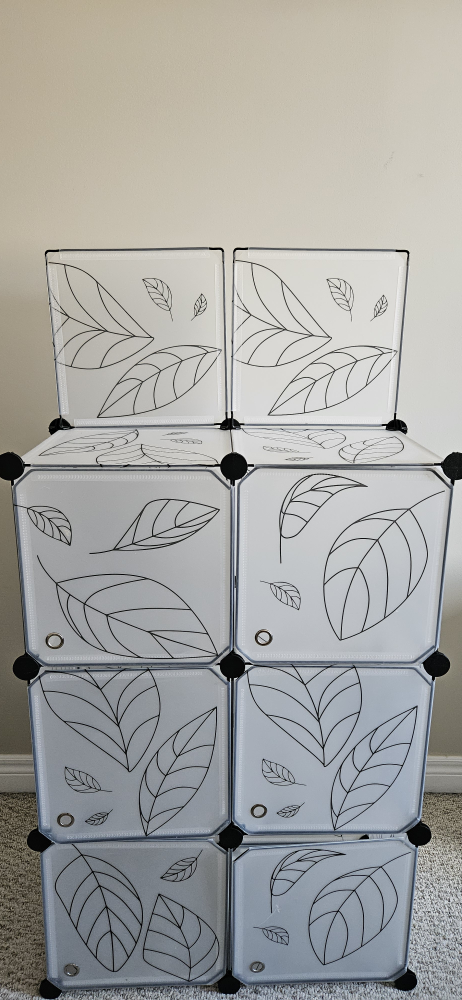 Six-Cube Organizer with Leaf Design - photo 3