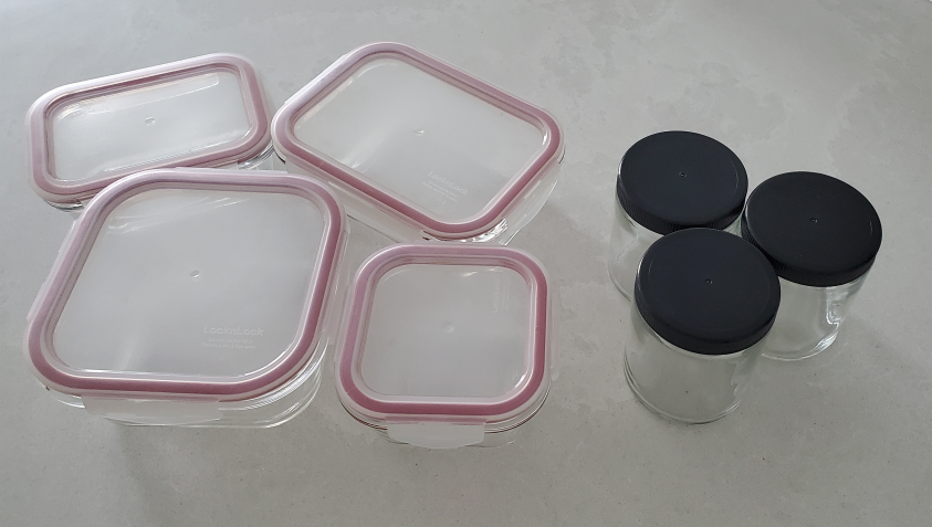 Glass Food Storage Containers and Jars