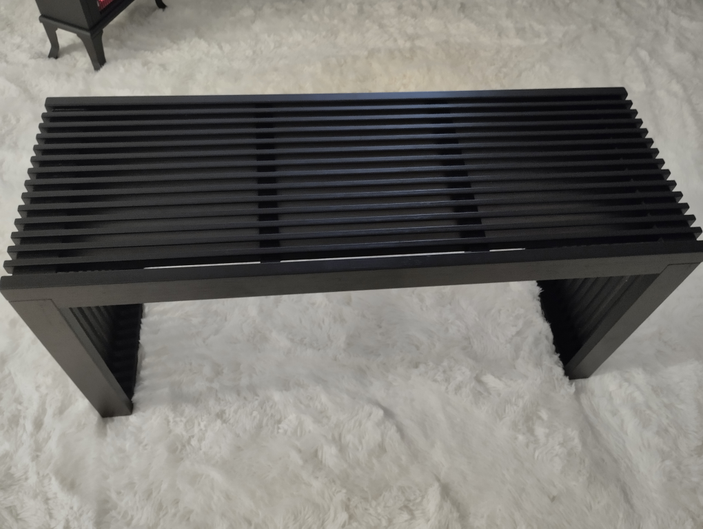 Yikaroeli Bamboo Dining Bench, Black - photo 2