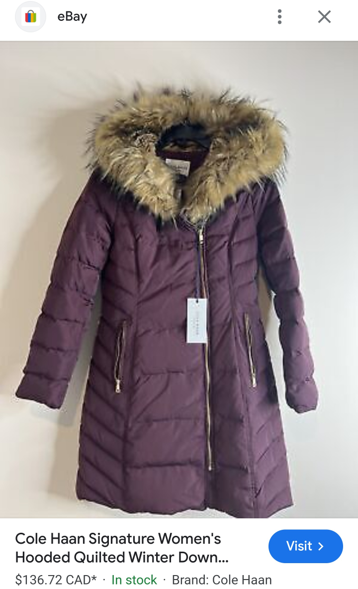 Cole Haan Signature Women's Hooded Quilted Winter Down Coat - photo 4