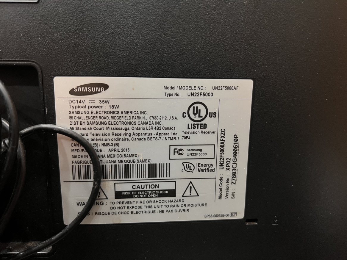 Samsung UN22F5000 22-inch LED TV - photo 3