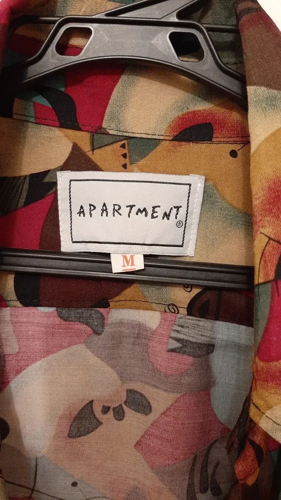 Abstract Print Long Sleeve Button Up Shirt image indicator(2)