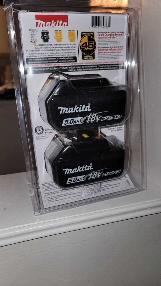 2x 5ah Makita batteries