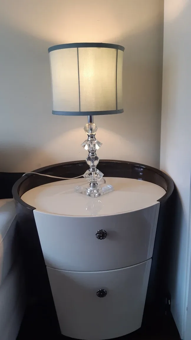 Crystal Table Lamp with Light Green Shade image indicator(4)