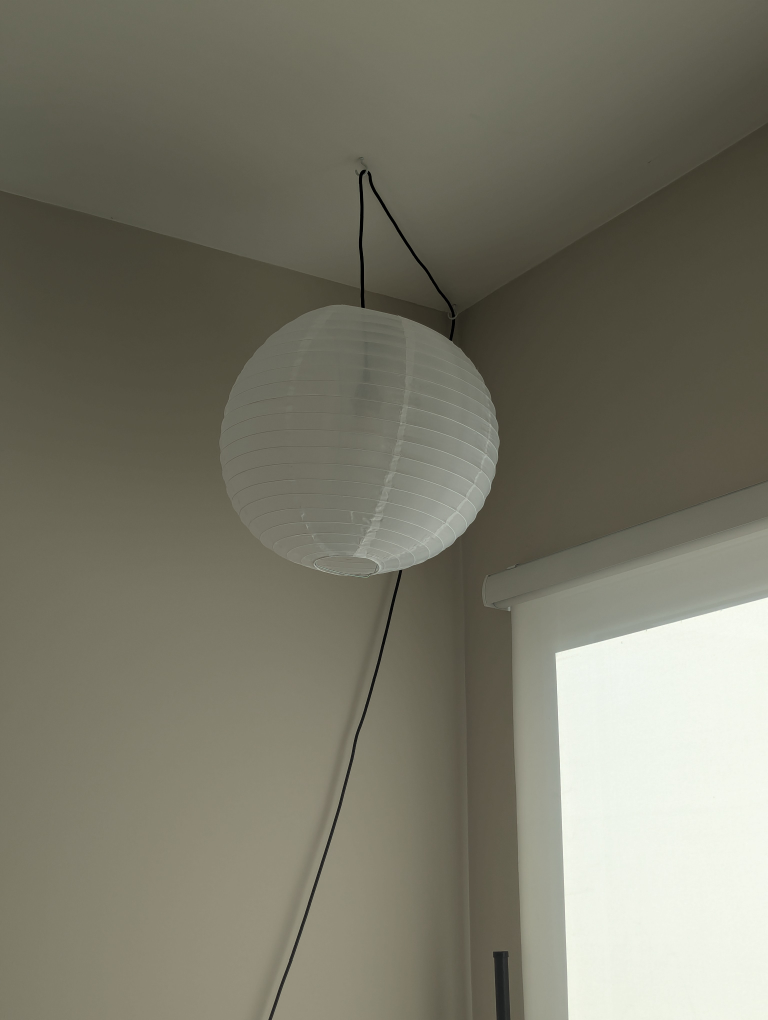 White Paper Lantern Pendant Light