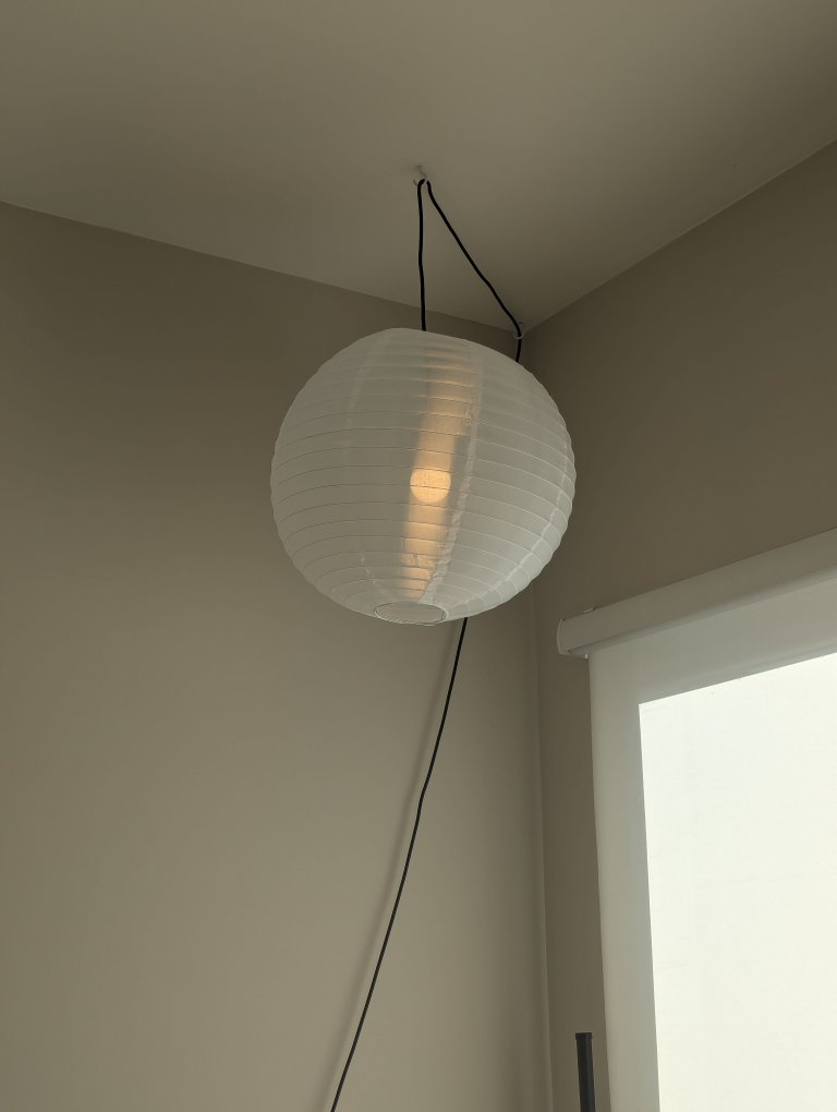 White Paper Lantern Pendant Light - photo 2