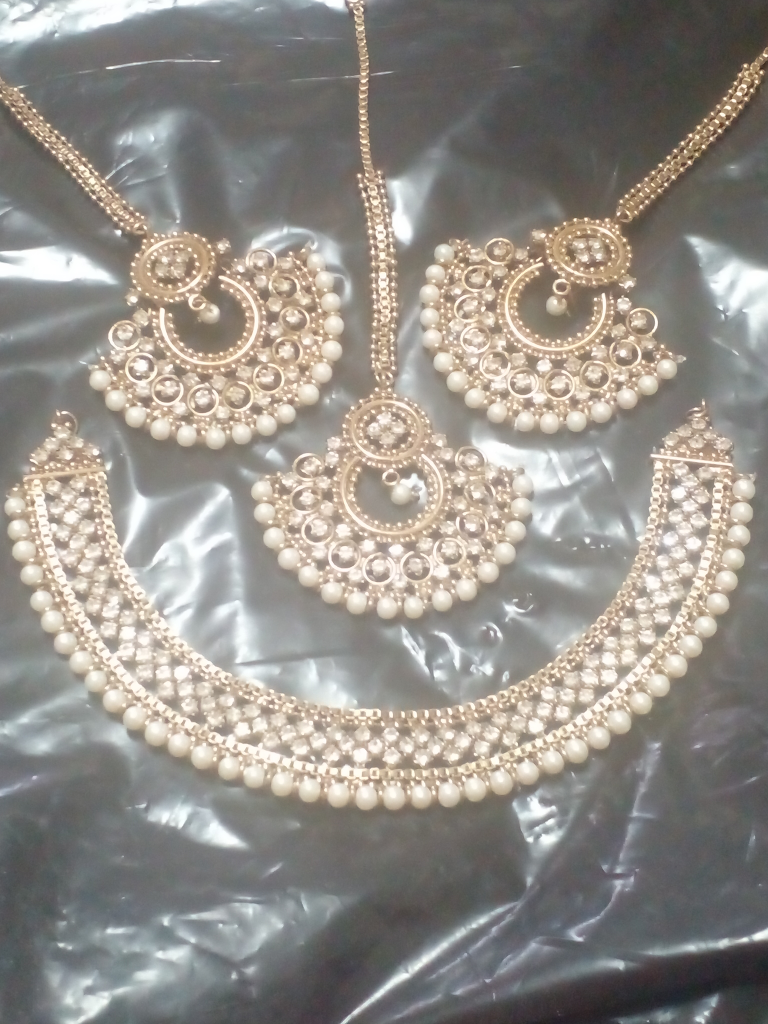 Elegent Kundan Dull Gold Neck Set - photo 2