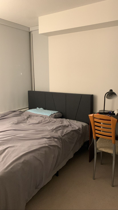 Queen Size mattress and Bed Frame with Headboard