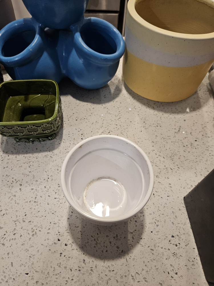 White ceramic planter pot - photo 2