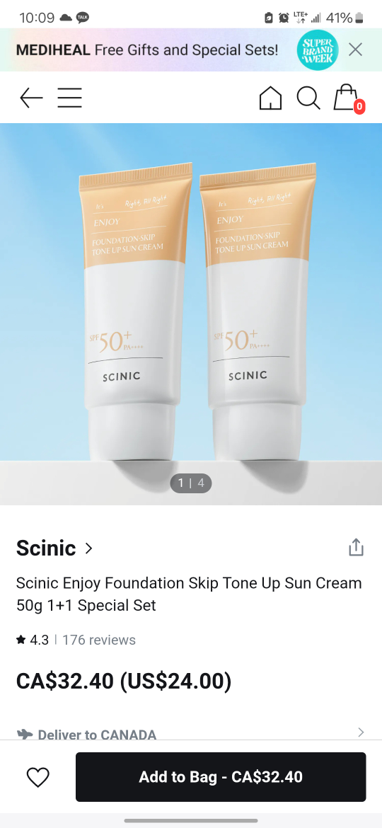 2pcs tinted Suncreen