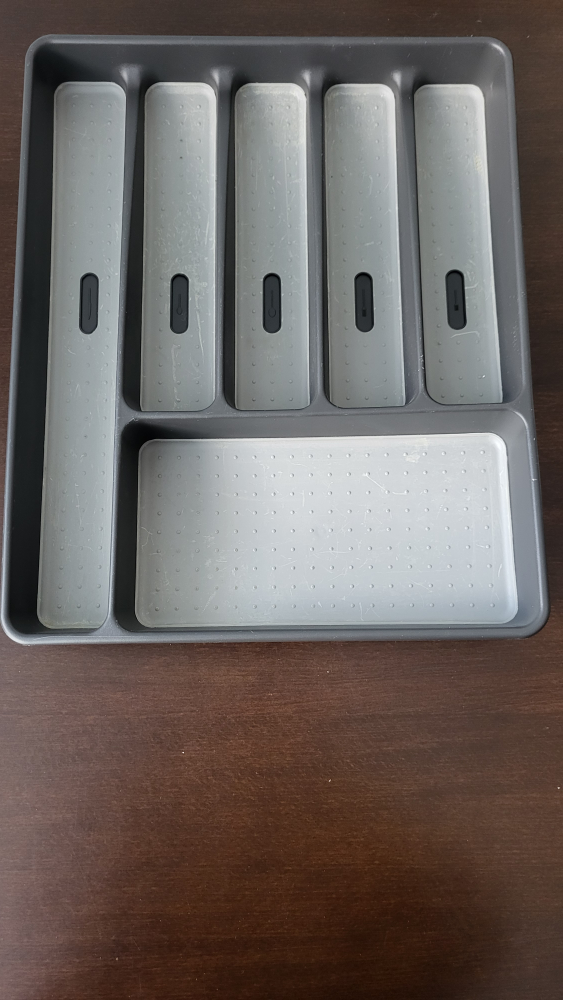 Grey and Black Drawer Organizer