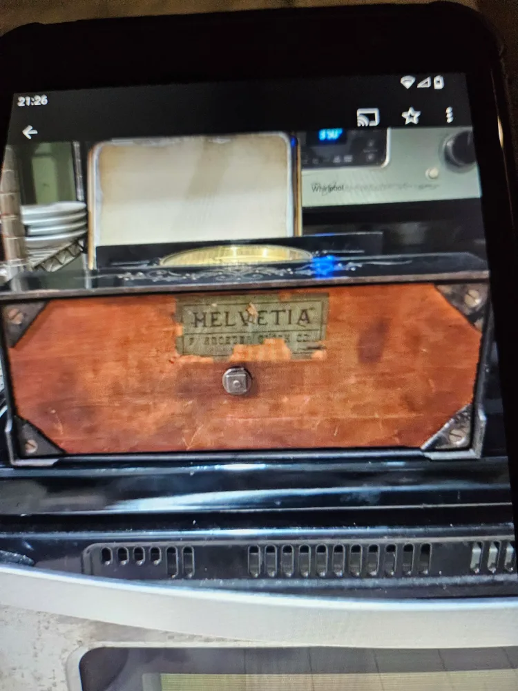 F.Kroeber Clock Co.Helvetia Antique Mantle Clock image indicator(6)