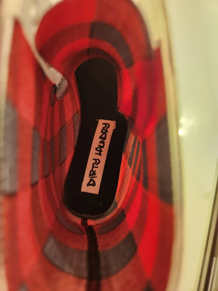 Red and Black Plaid Rain Boots image indicator(7)