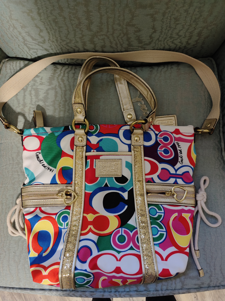 Colorful Coach handbag