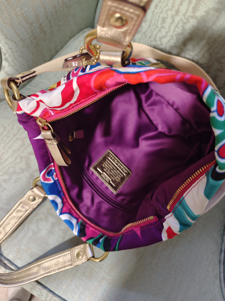 Colorful Coach handbag - photo 3