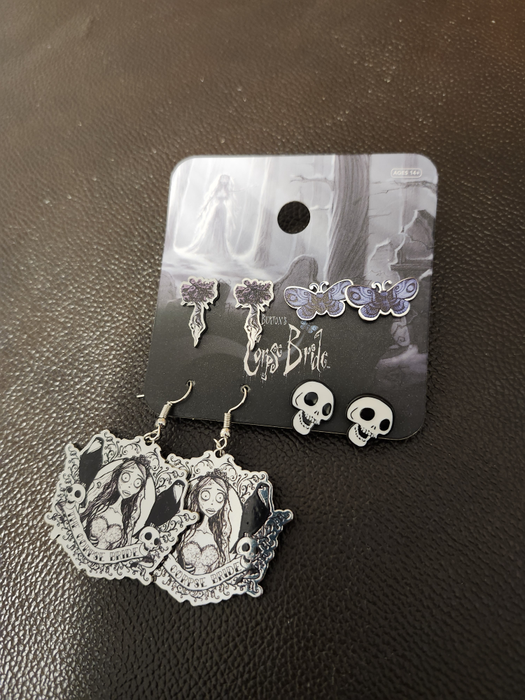 Corpse Bride earring set