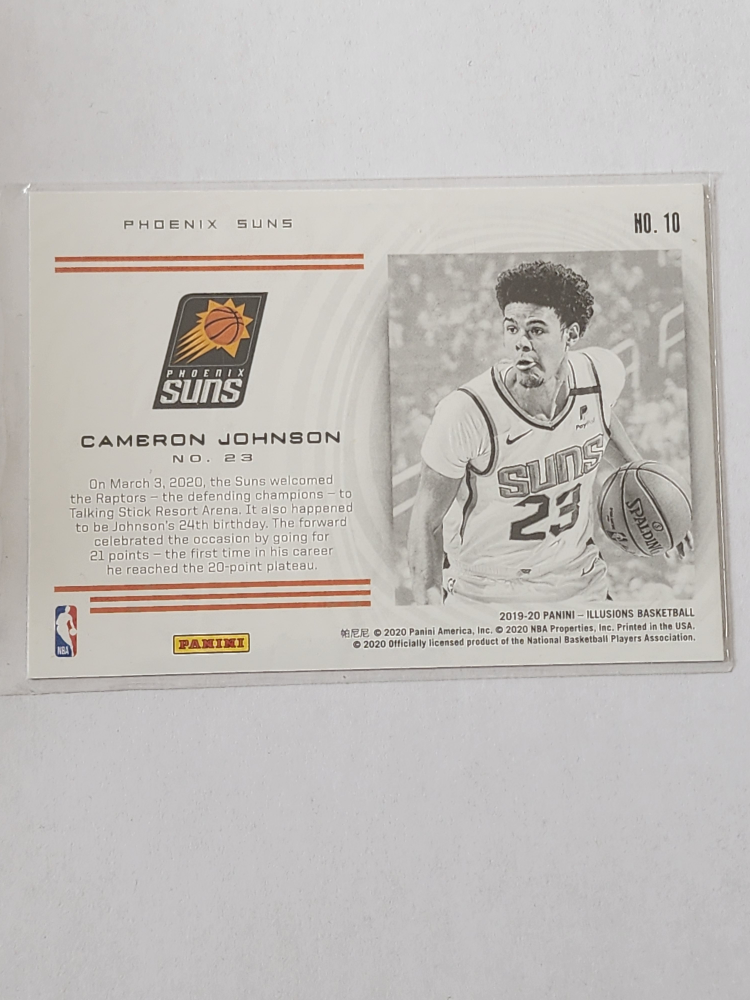🏈  Panini Illusions Basketball Cameron Johnson Rookie Card #10 - photo 2