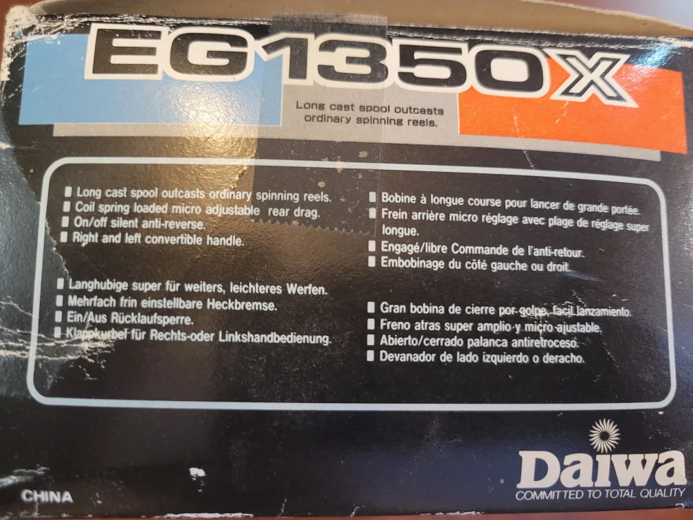 Daiwa EG1350X Spinning Reel - New in Box image indicator(7)