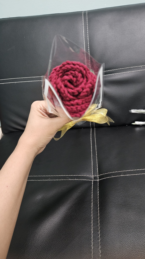 Handmade Crochet Rose  Valentine's Day Gift - photo 3