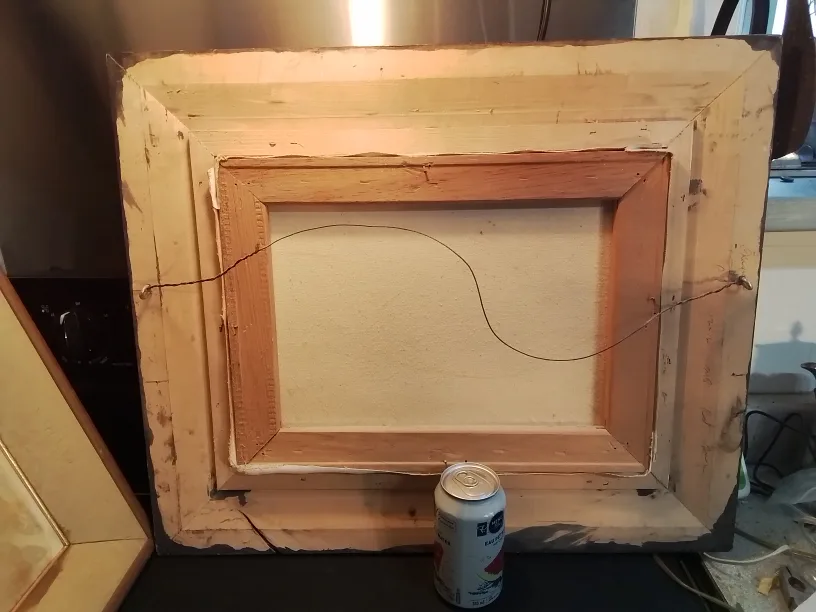 Framed Oil Painting of Village Scene Signed image indicator(6)