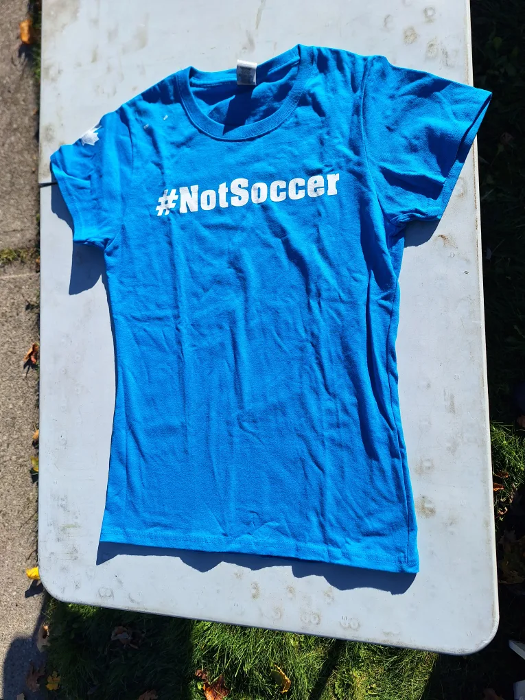 #Dressage #NotSoccer T-Shirt, Sz Small, New (Kit Cat rescue) image indicator(2)