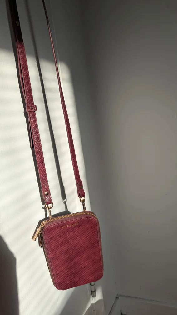 🥕 Love & Lore Burgundy Crossbody Bag image indicator(4)