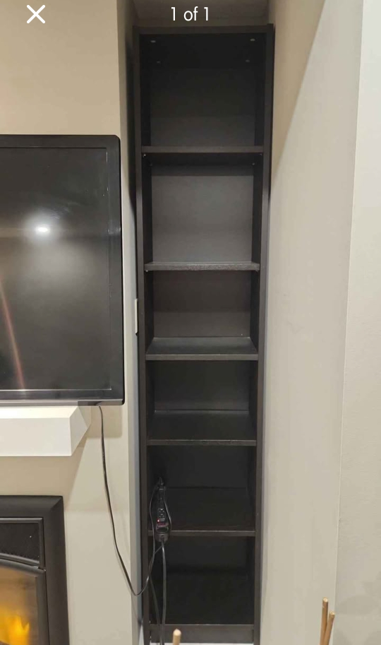 Tall Black shelf
