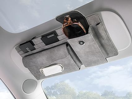 3-in-1 Car Visor Organizer(Grey)