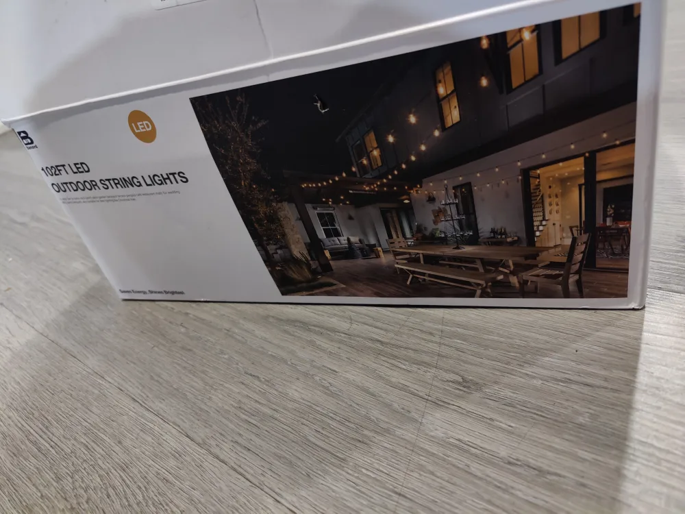 Banord 102FT Outdoor String Lights, Waterproof Patio Lights image indicator(2)