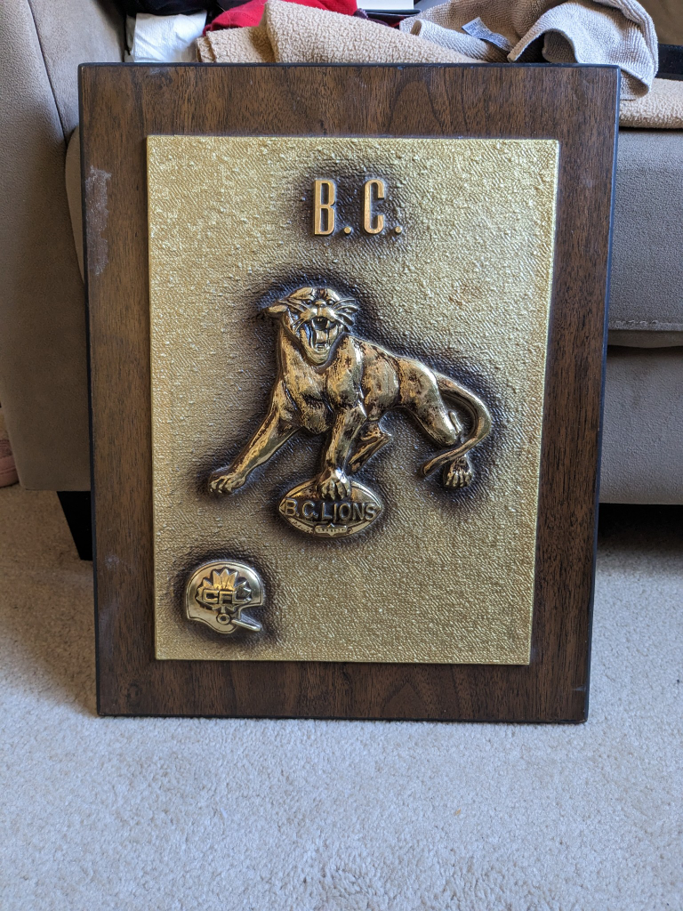 Vintage Canadian Football League Team Plaques (Set of 6) - photo 5