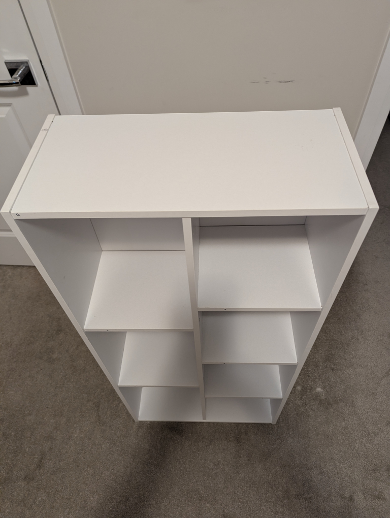 Furinno Bookcase / storage organizer , 7-Cube, White - photo 5