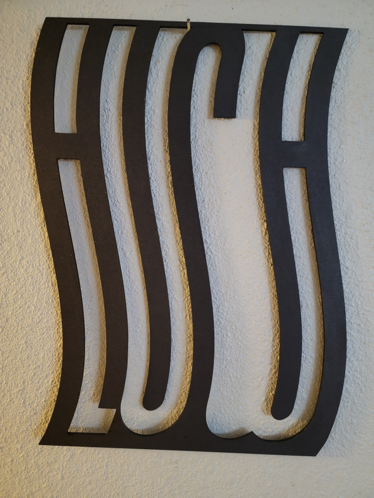 Oxymoron Wall Decor - Unique "High-Low" Black Sign - photo 2