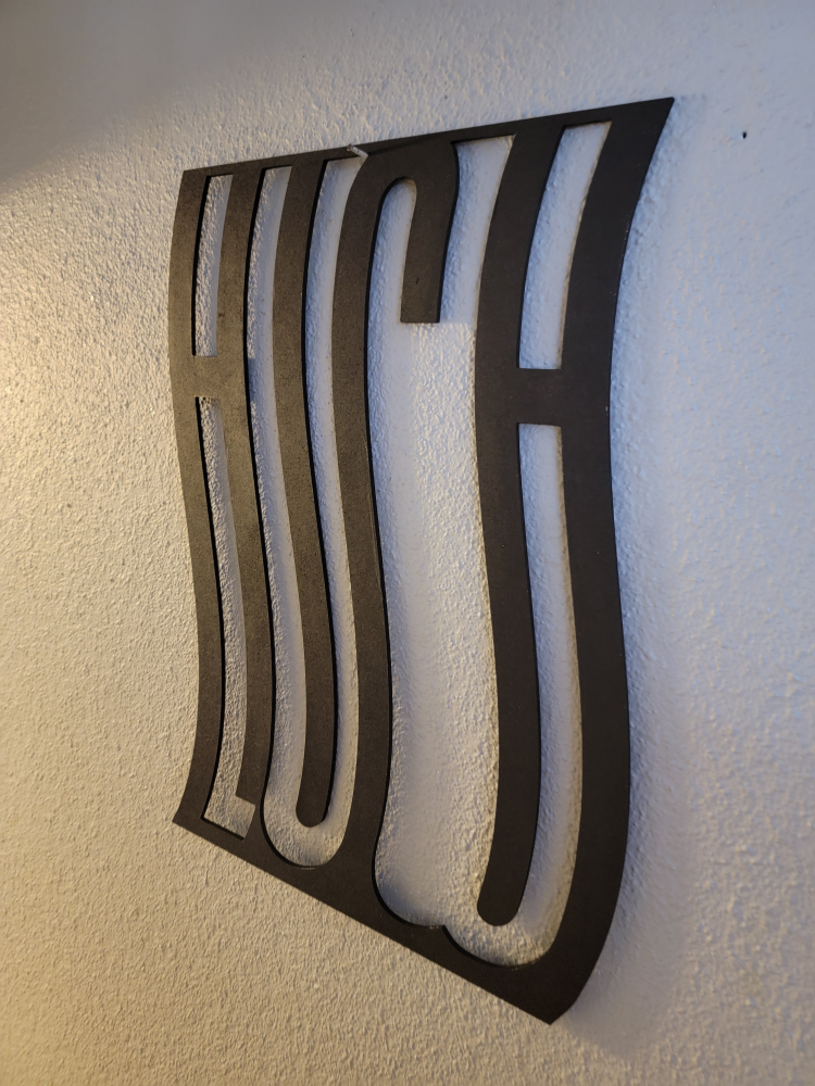 Oxymoron Wall Decor - Unique "High-Low" Black Sign - photo 3