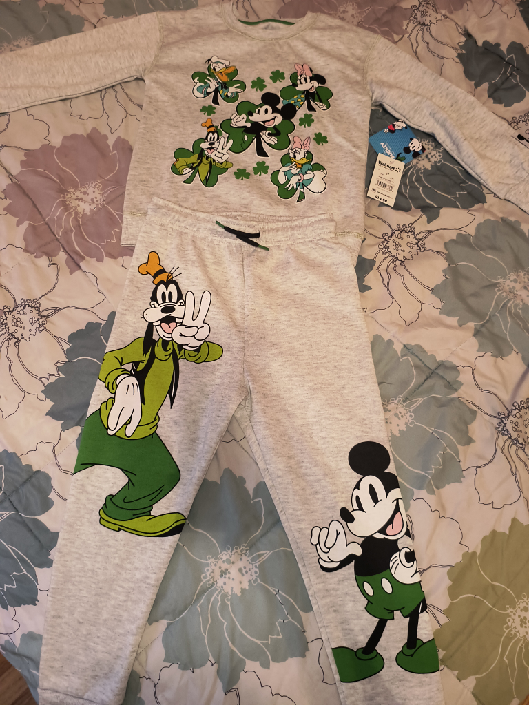 Disney Mickey and Friends St. Patrick's Day Outfit (Size 5T)