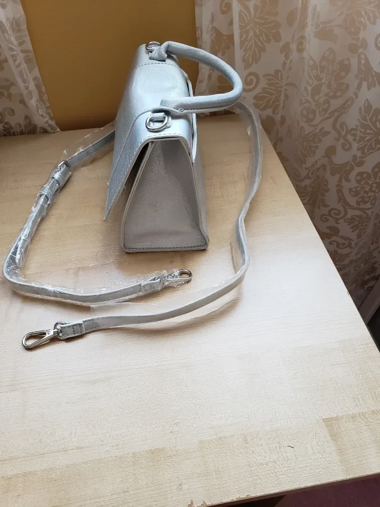 Silver Metallic Mini Satchel Bag image indicator(3)