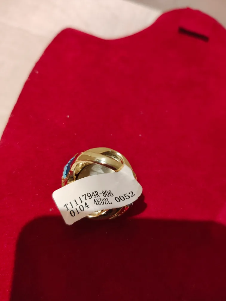 Stunning Blue Gemstone Cocktail Ring(Sales ) image indicator(4)