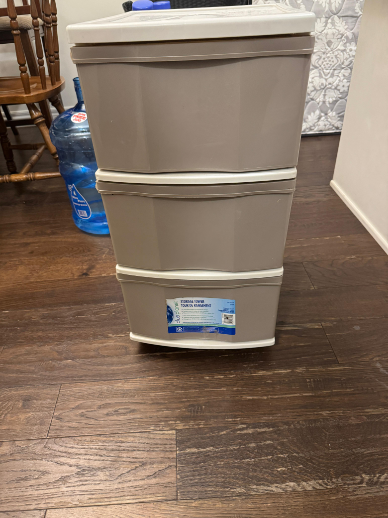 3-Drawer Storage Tower